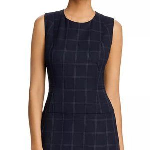 Donna Karen New York Windowpane Sheath Dress